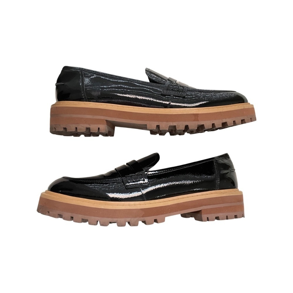 VINCE CAMUTO Mckella Black Patent Leather Penny Loafers Women’s Size 9.5M/41.